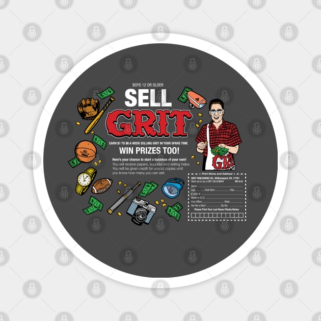 Sell Grit Magazine - Comics Magnet by Chewbaccadoll